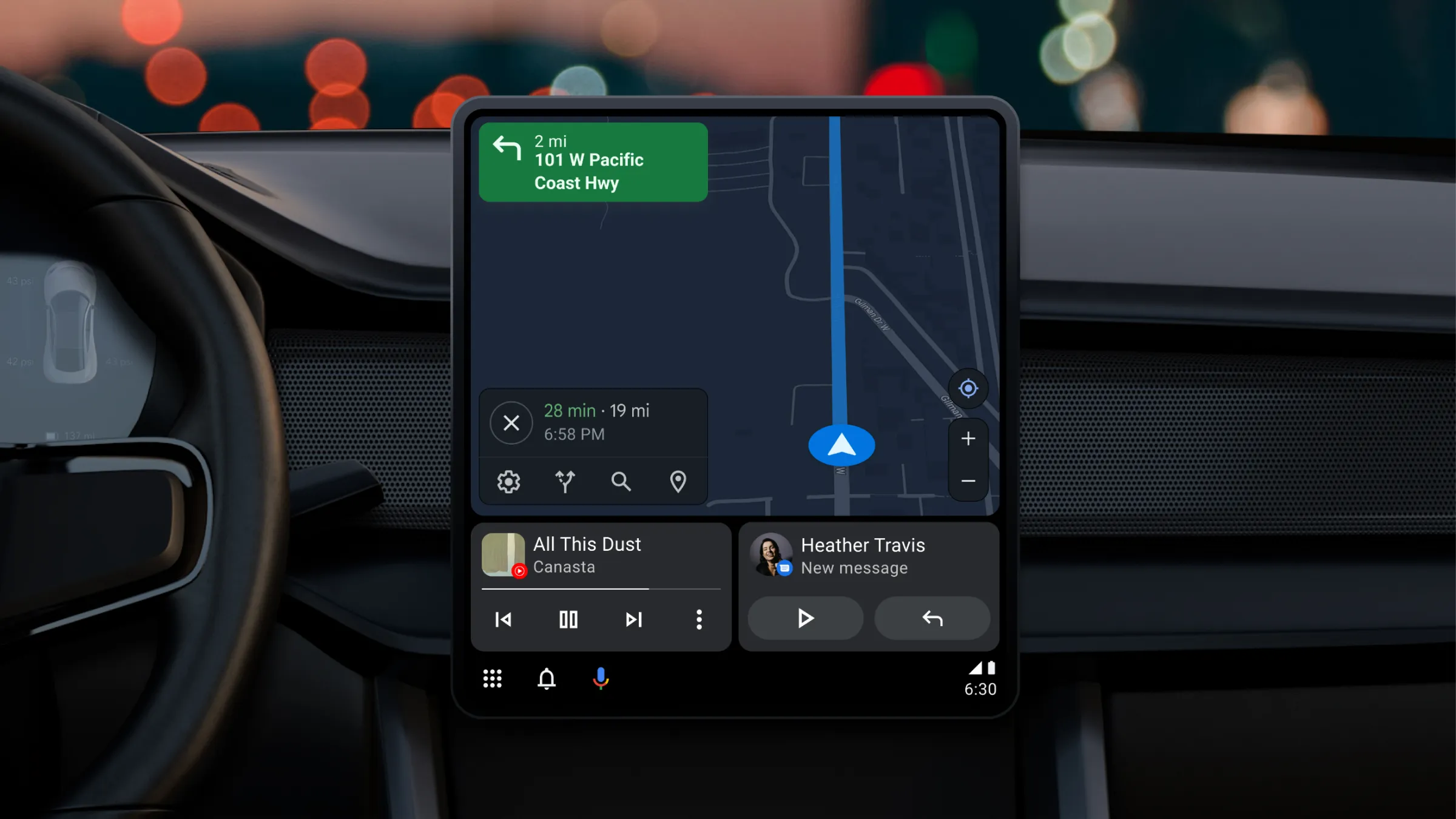 Google Maps krijgt een bijgewerkt kleurenpalet op Android Auto