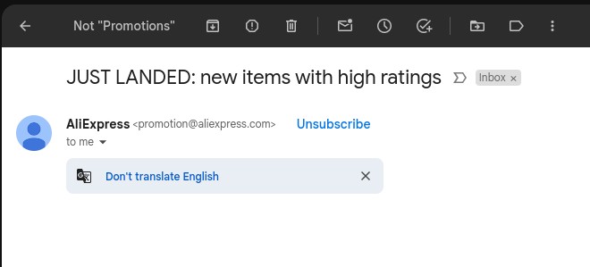 Afmeldknop voor Gmail