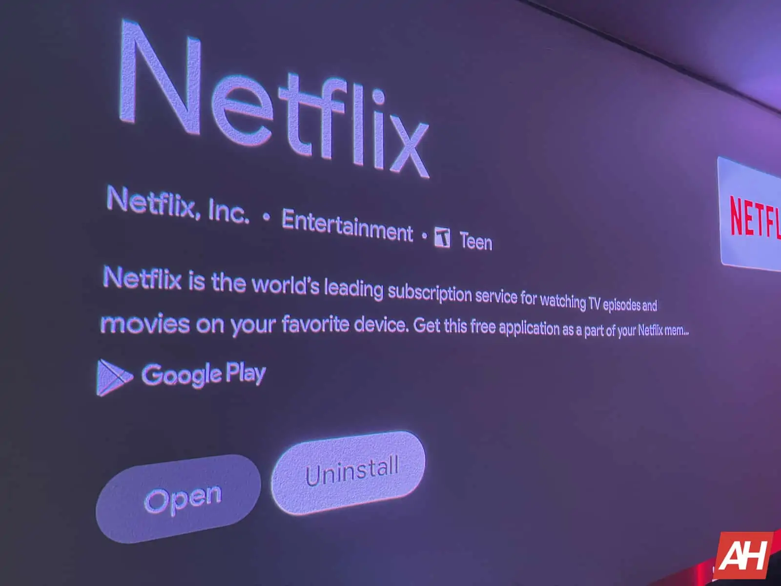 Netflix verwijdert AM AH 1
