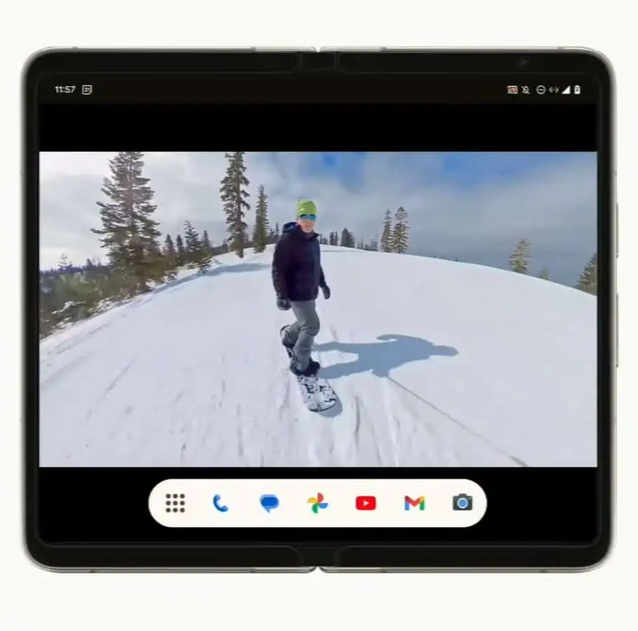Google Pixel Fold Android-taakbalk 2 Google IO 2023