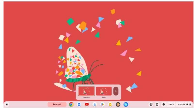 ChromeOS 120 Meerdere tabbladen
