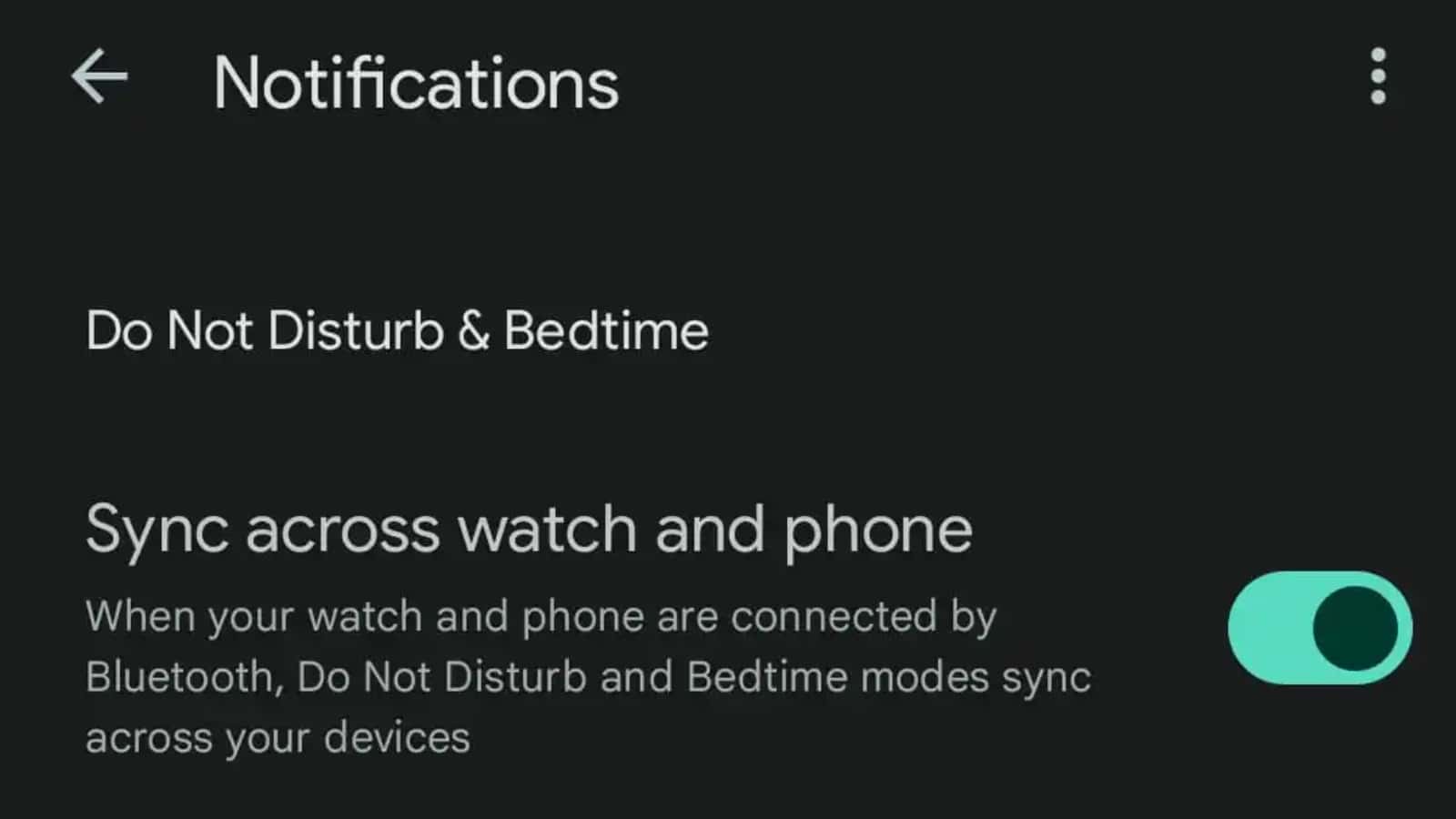 Pixel Watch Niet storen en bedtijdsynchronisatie