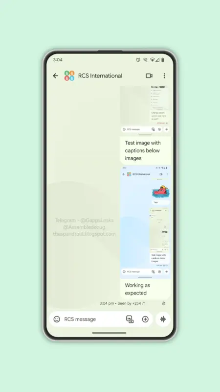 Ondertiteling van afbeeldingen in Google-berichten