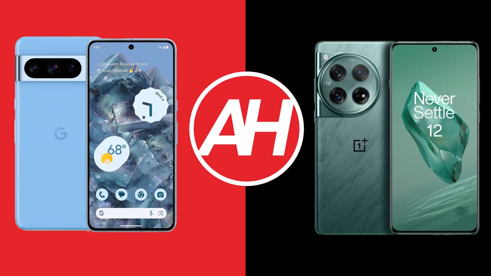 Featured image for Phone Comparisons: Google Pixel 8 Pro vs OnePlus 12