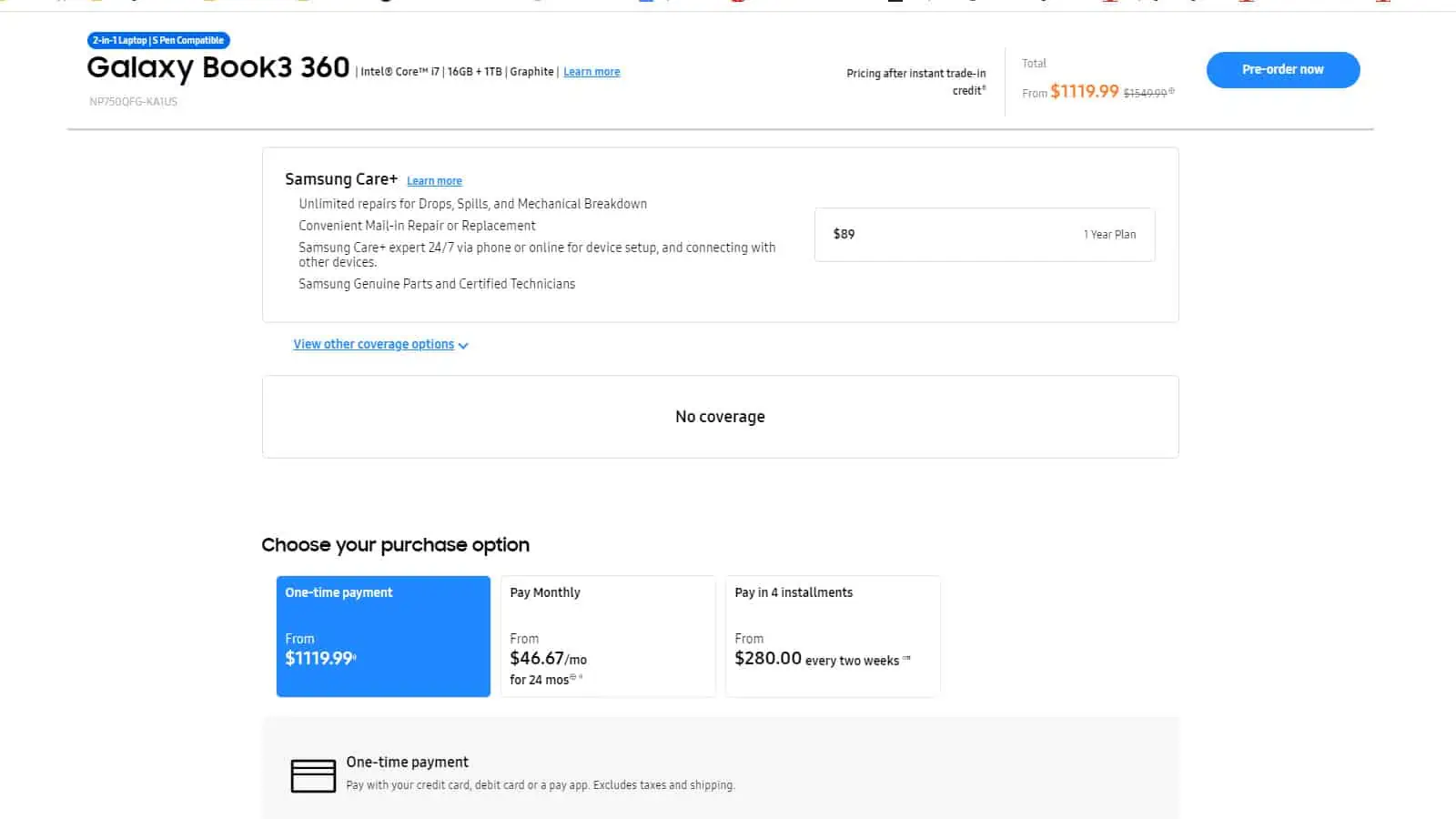 Galaxy book 3 6 vooraf bestellen