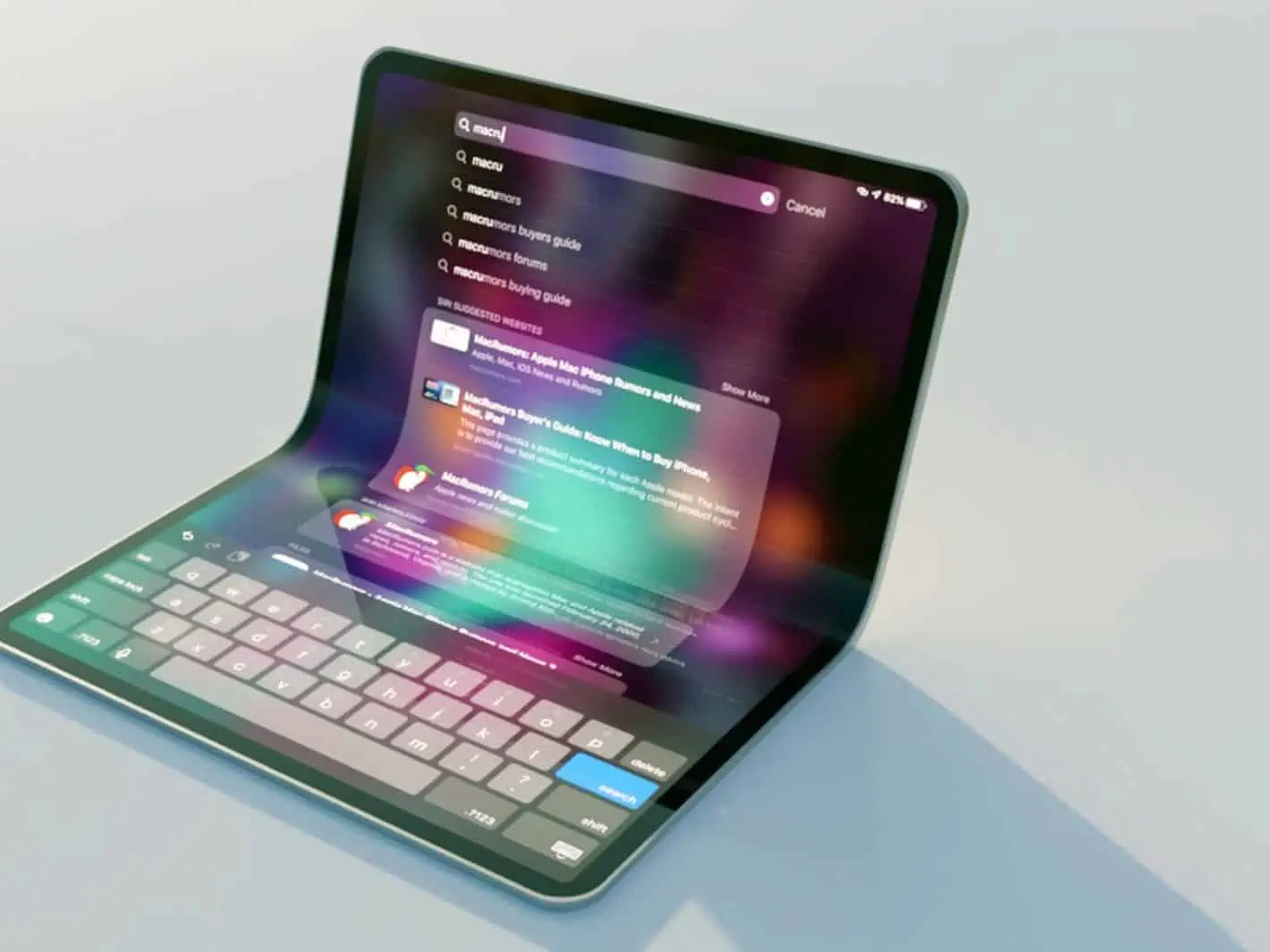 Opvouwbare iPad conceptafbeelding 1