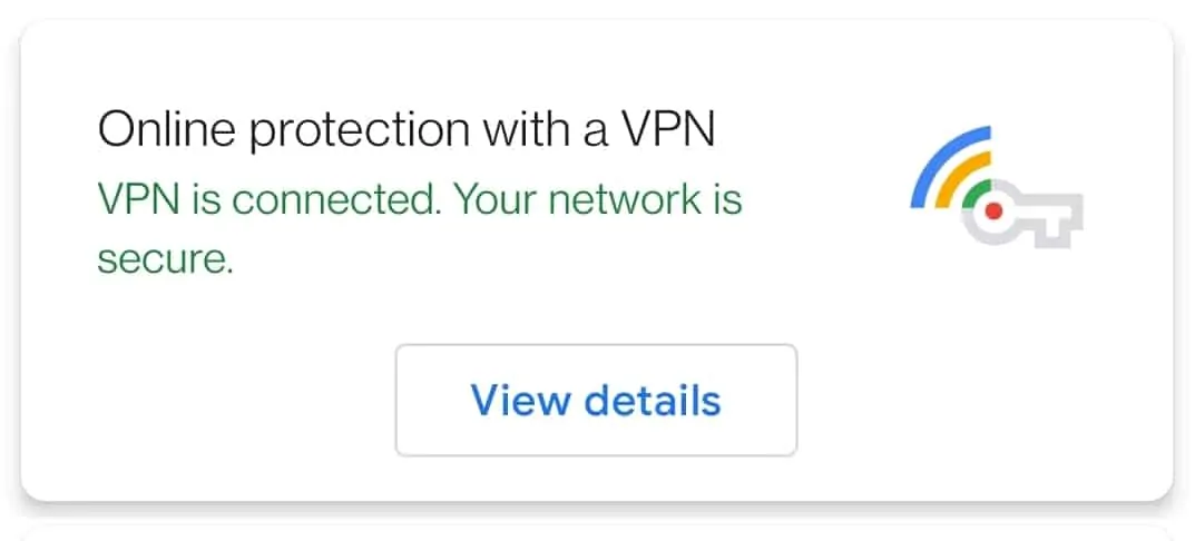 google een vpn-screenshot