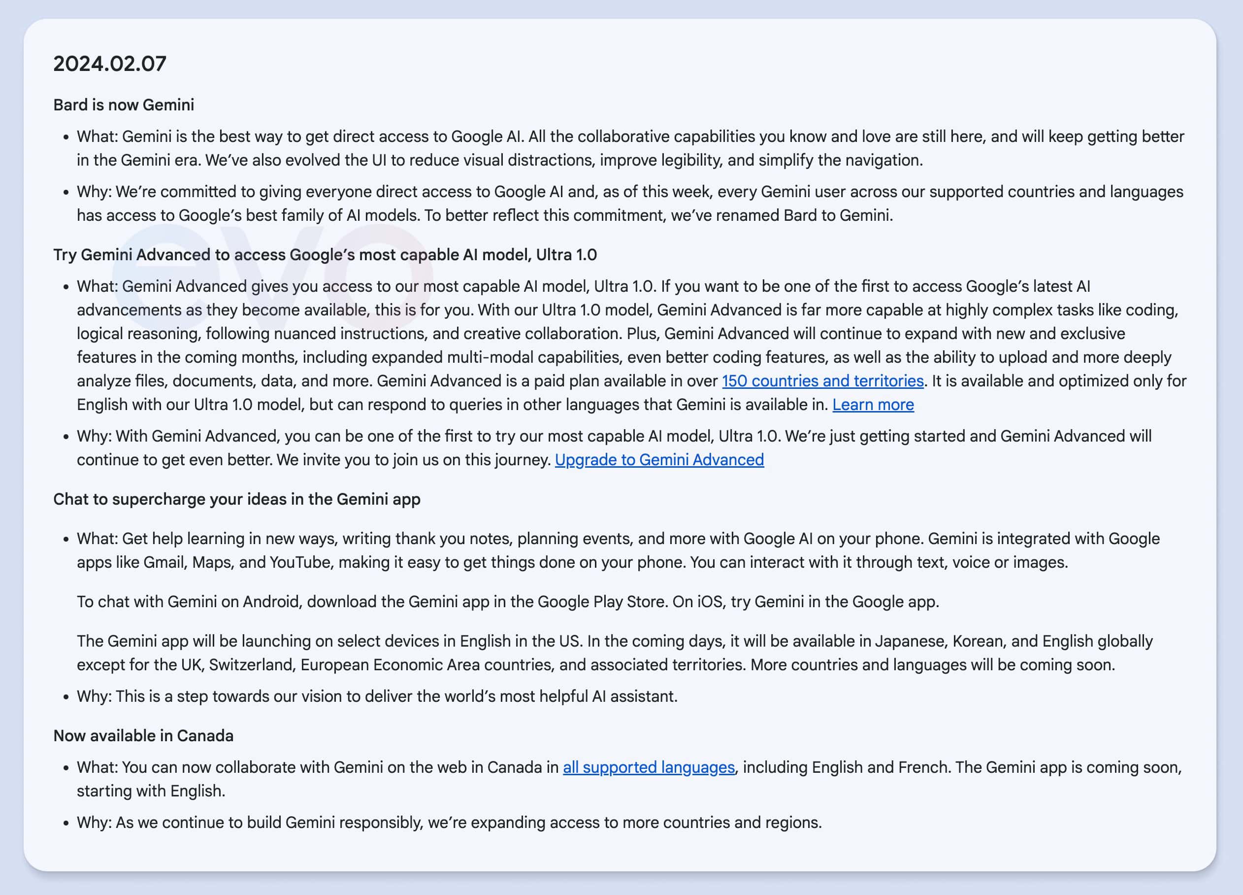 Gemini vervangt bardaankondiging 2