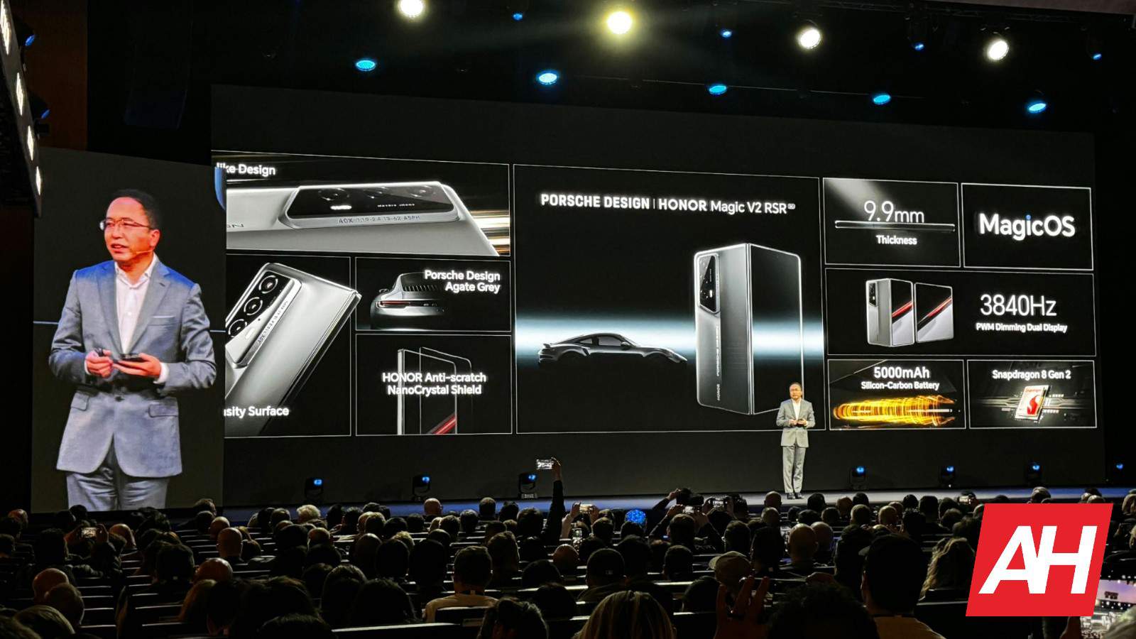 AH Porsche Design HONOR Magic V2 RSR wereldwijd lanceringsevenement