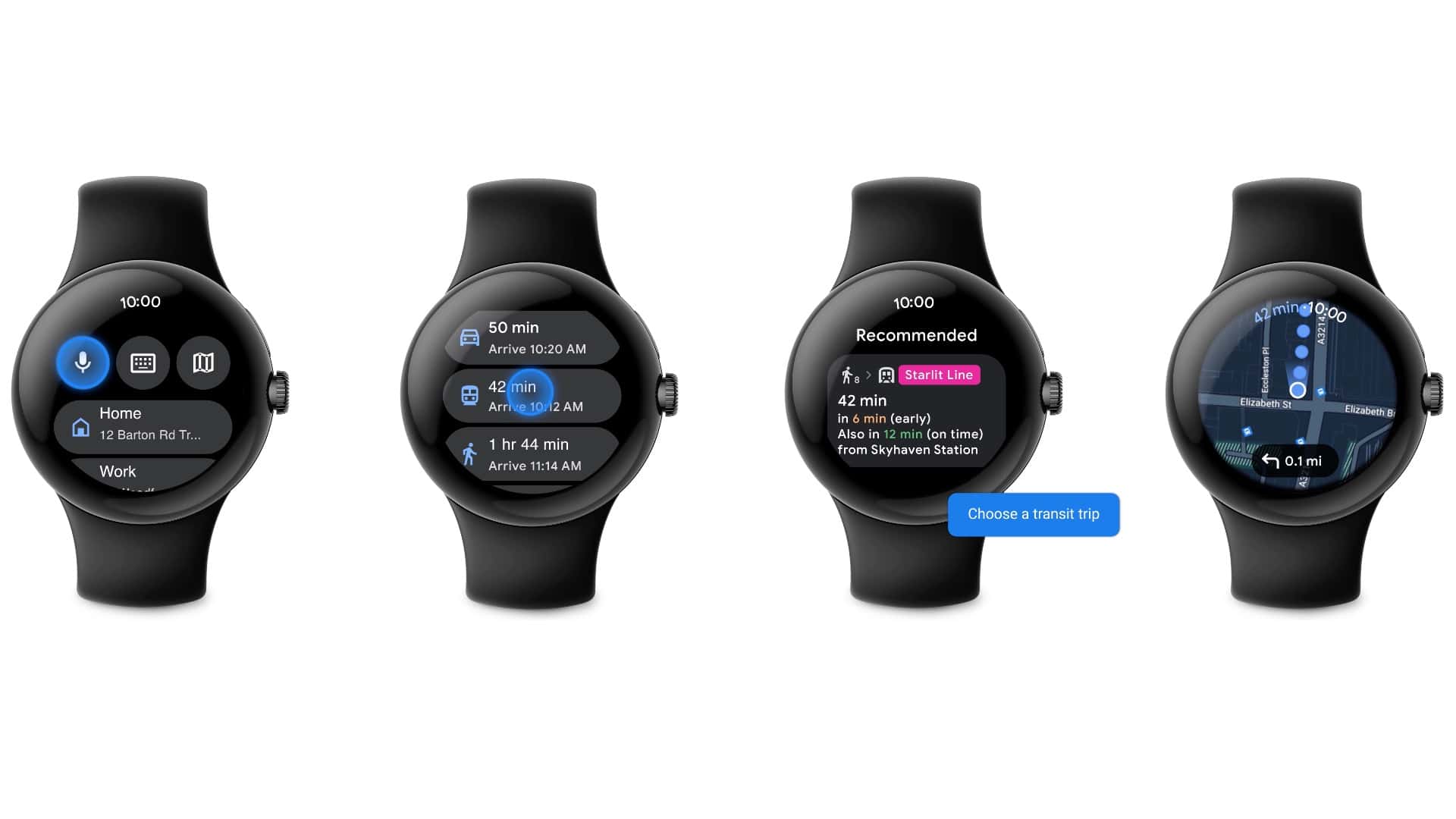 Galaxy Watch Public Tansit-opties