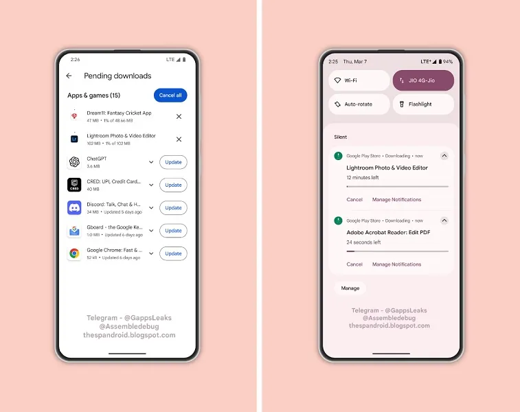 Parallelle downloadfunctie van Google Play Store komt eraan