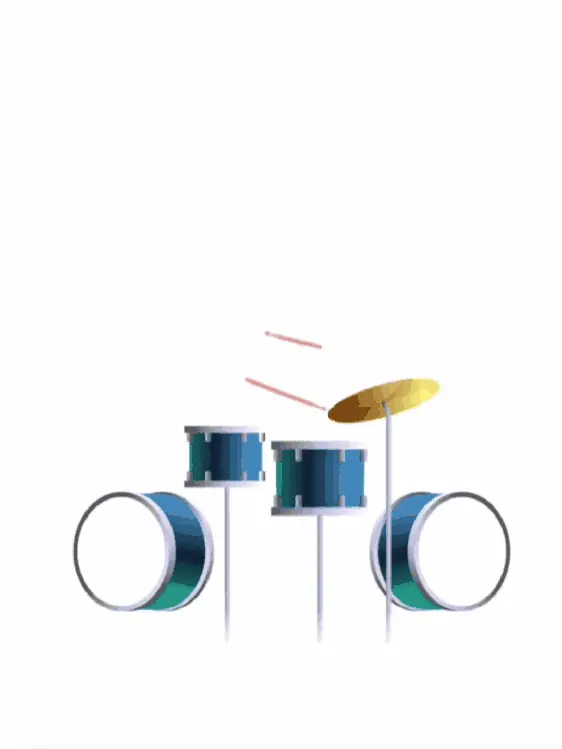 Tromgeroffel audiomoji GIF