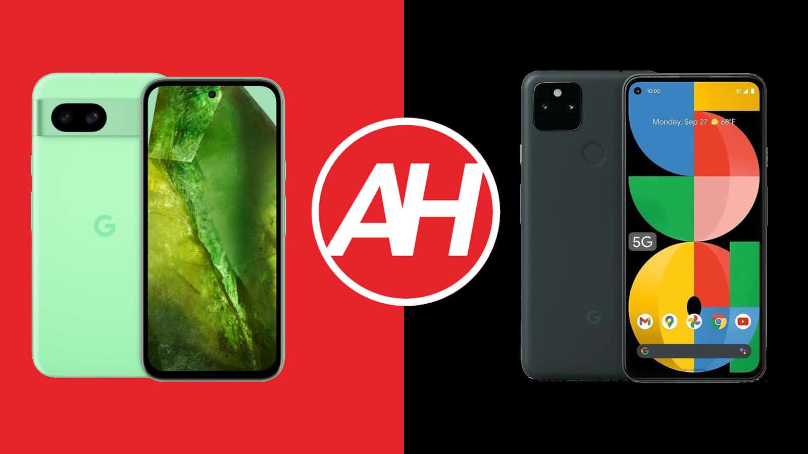 Featured image for Phone Comparisons: Google Pixel 8a vs Google Pixel 5a