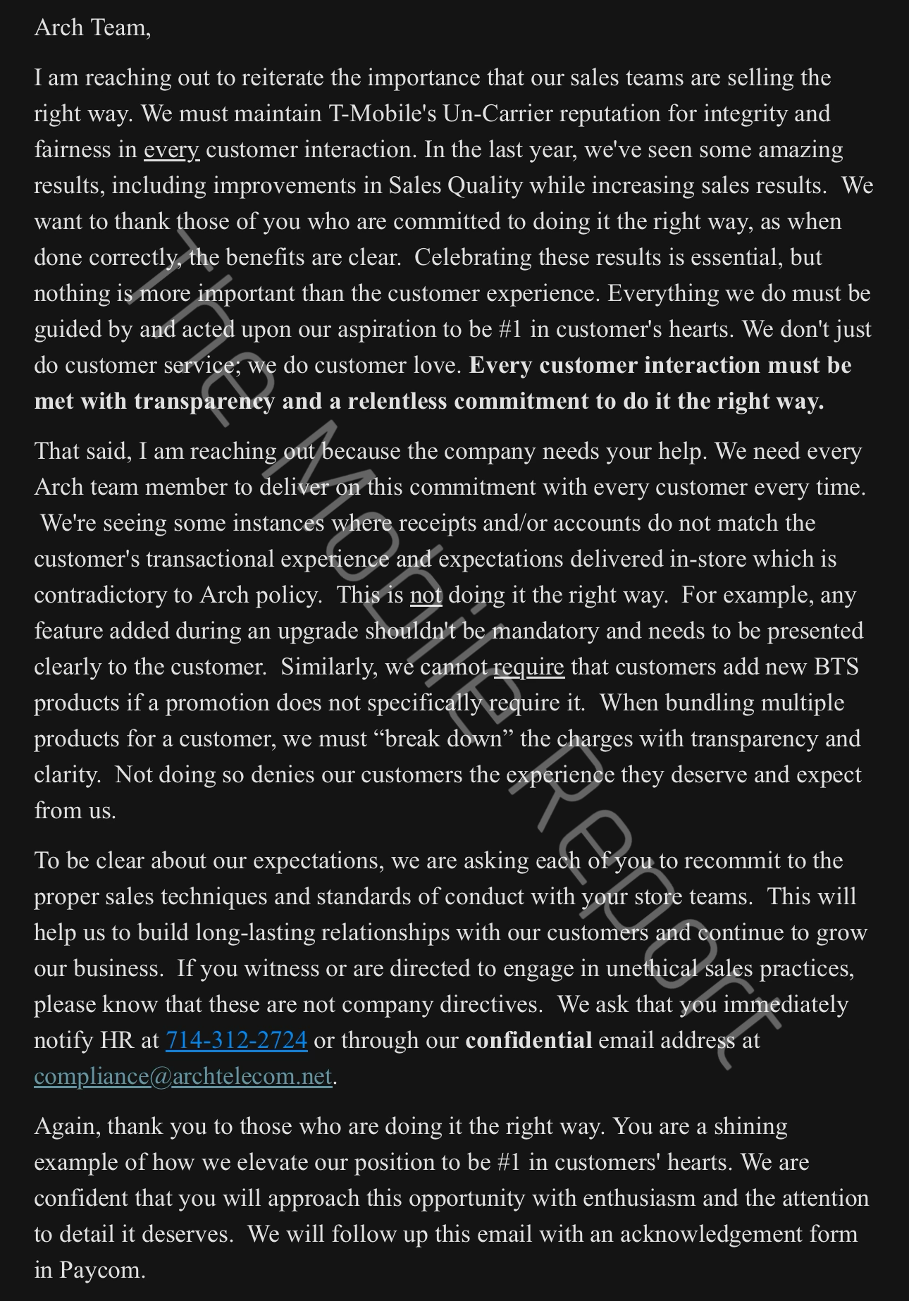 T-Mobile louche verkoop e-mail