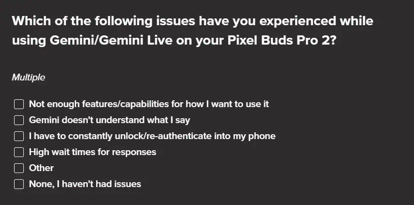 Pixel Buds Pro 2-enquête 5