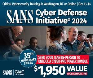 SANS Cyberdefensie-initiatief 2024