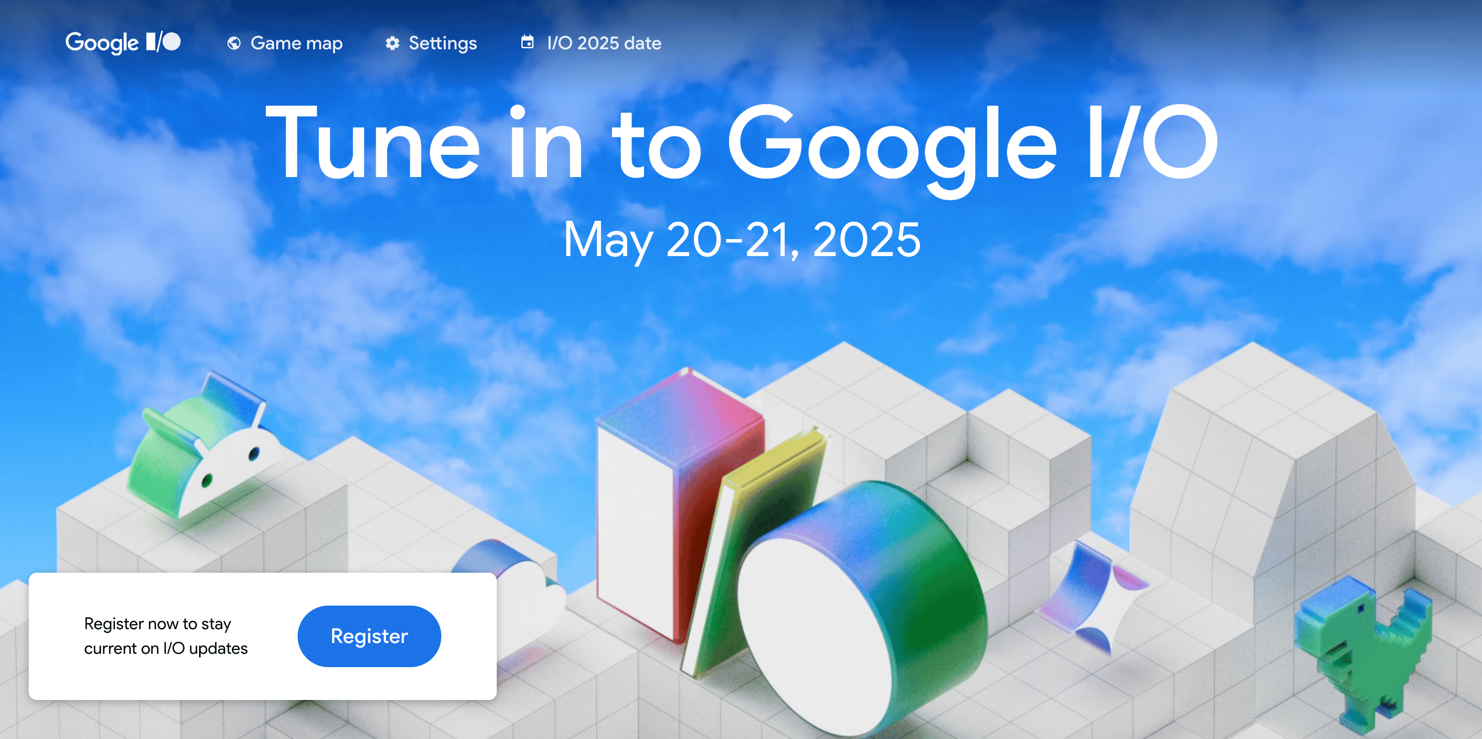 Google I/O vindt plaats van 20-21 mei