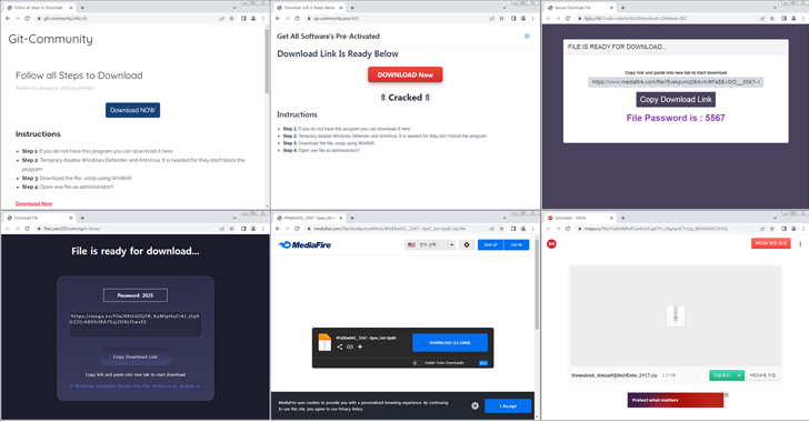 Nieuwe malware -campagne maakt gebruik van gebarsten software om Lumma en ACR -stealer te verspreiden