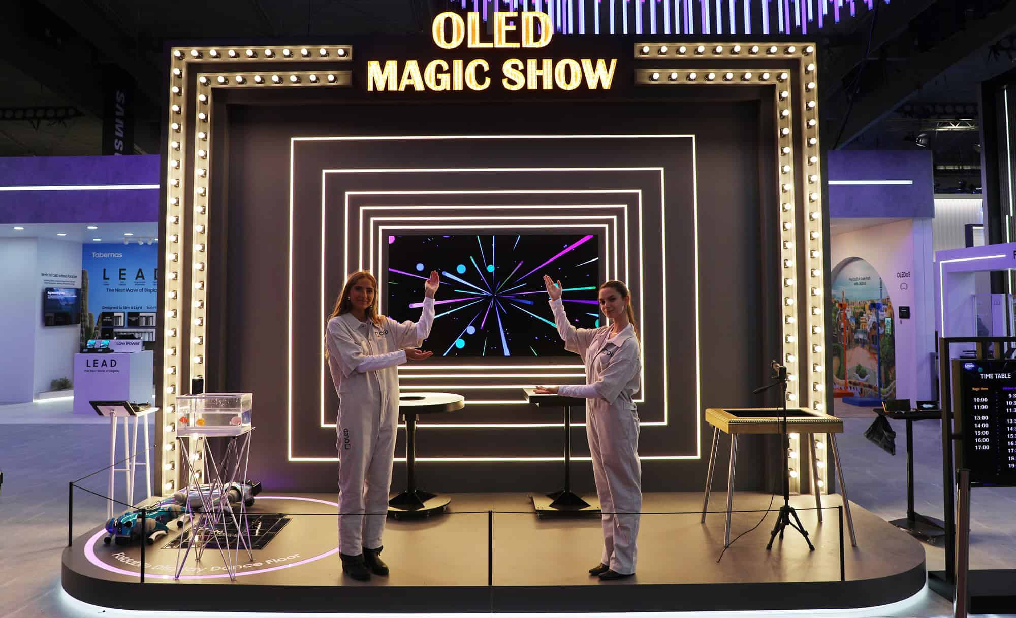 Samsung pronkte met futuristische display -tech tijdens OLED Magic