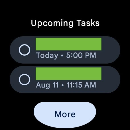 Materiaal 3 Expressieve Google Agenda Wear OS 1