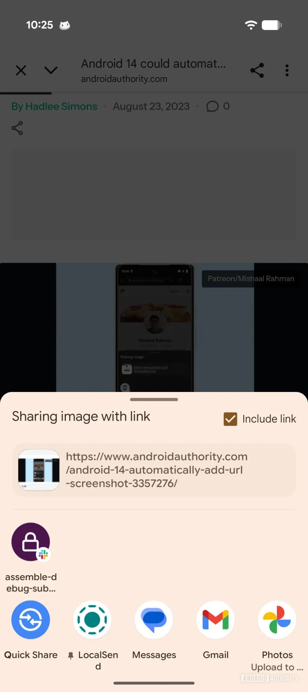 Android heeft screenshots geüpgraded