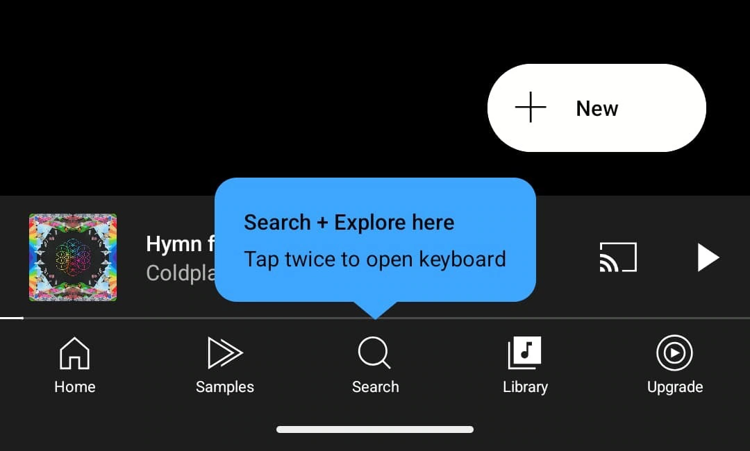 YouTube -muziekprompt