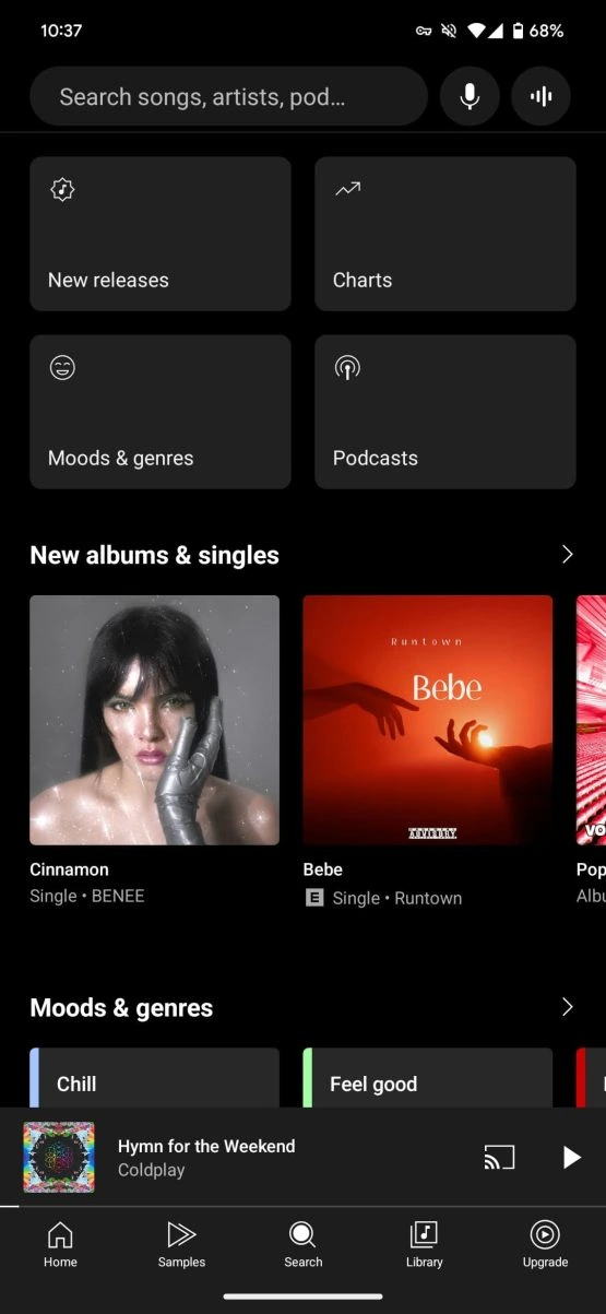 YouTube Music Redesign 2