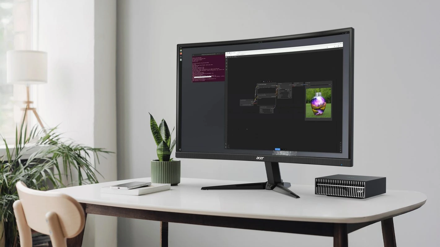 Veriton GN100 Mini AI Workstation VGN 100 Lifestyle 1