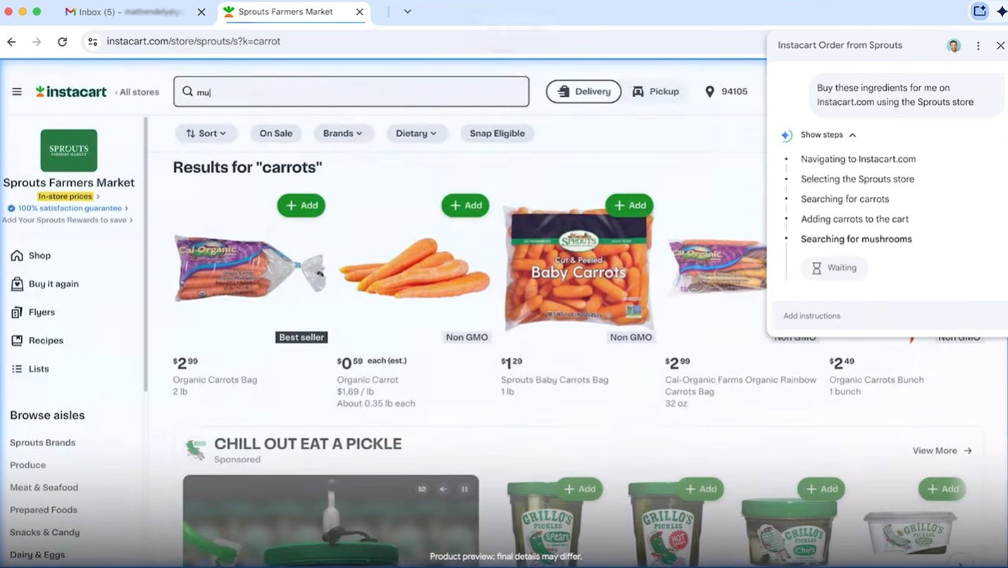 Google Chrome krijgt enorme Gemini AI-aangedreven revisie