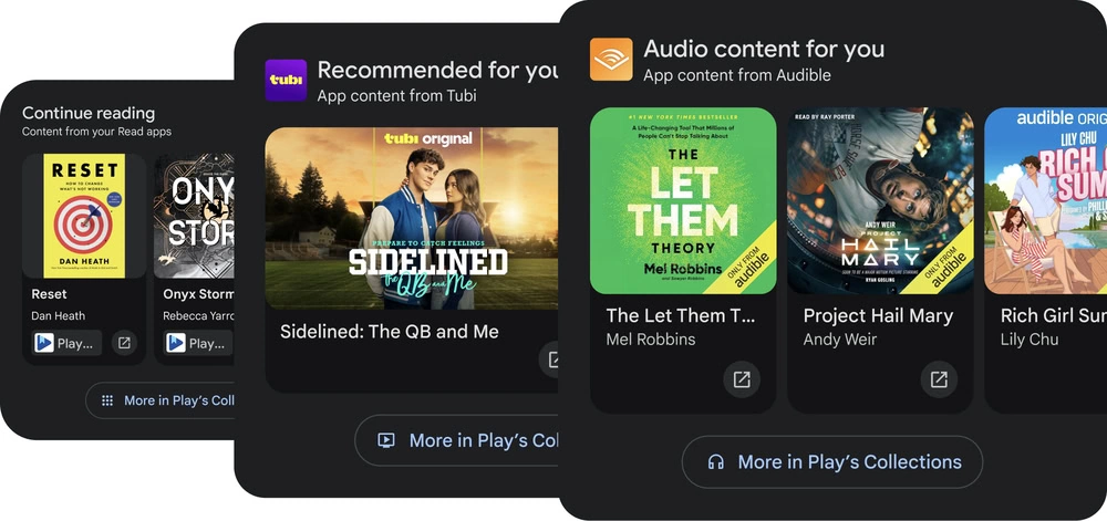 Google Play You Tab App Content UI nieuwe functies