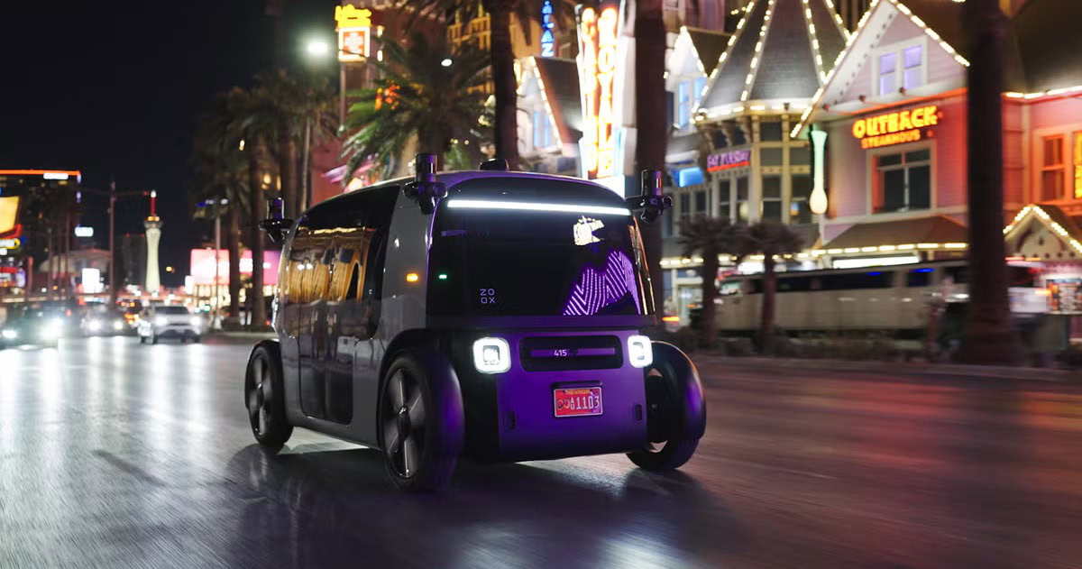 Amazon's Zoox Robotaxi maakt openbaar debuut met gratis ritten in Las Vegas