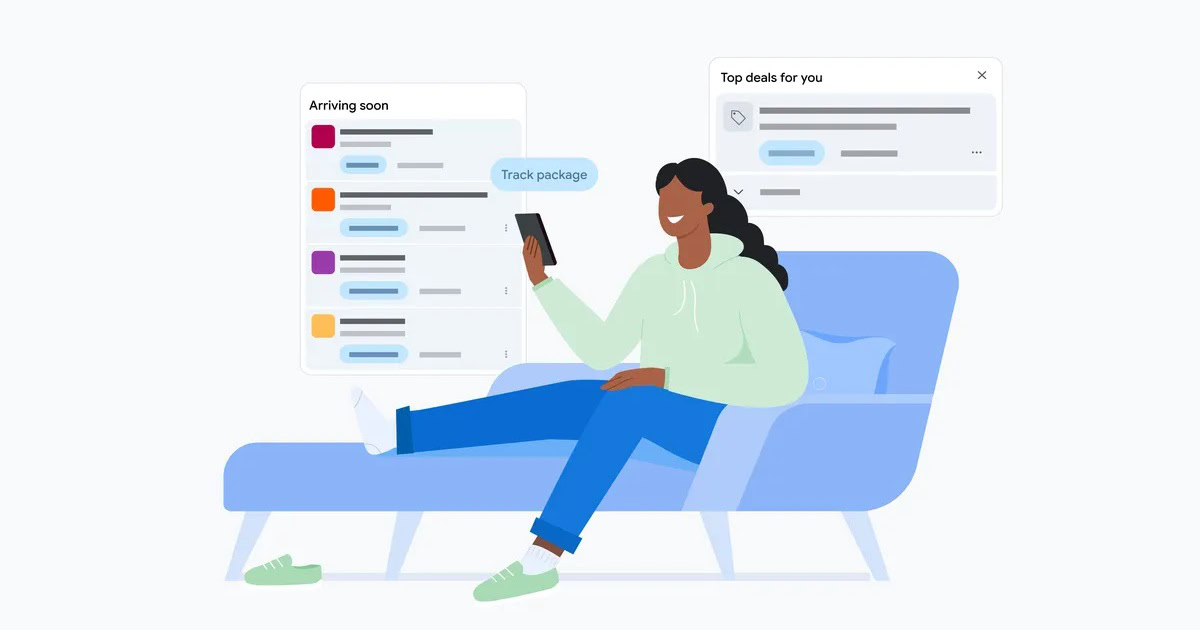 Het nieuwe tabblad Gmail maakt het gemakkelijker om pakketten bij te houden
