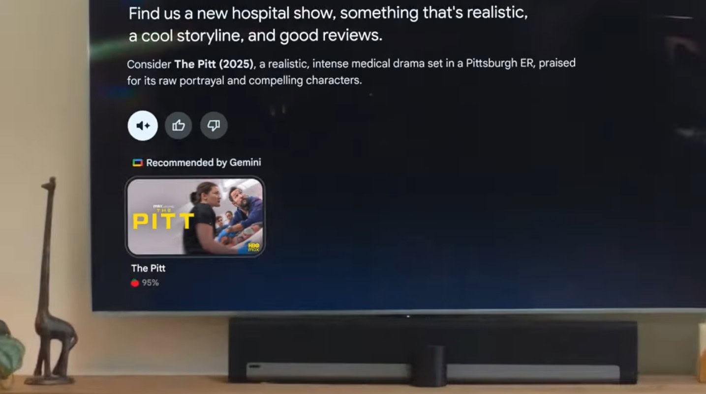 Uw Google TV -apparaat wordt veel slimmer met Gemini AI