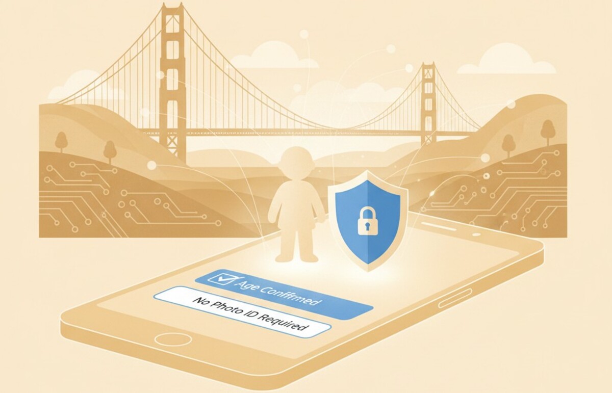 Voor de nieuwe online leeftijdsverificatie in Californië is geen identiteitsbewijs met foto vereist