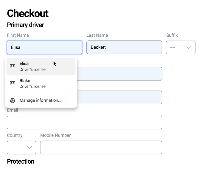 Chrome-paspoort voor automatisch invullen