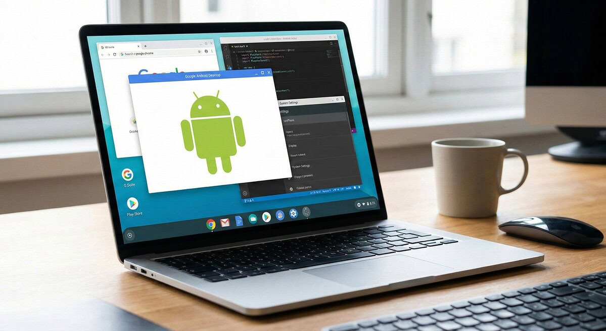 Google's Aluminium OS zoekt Android Premium-pc's met Gemini