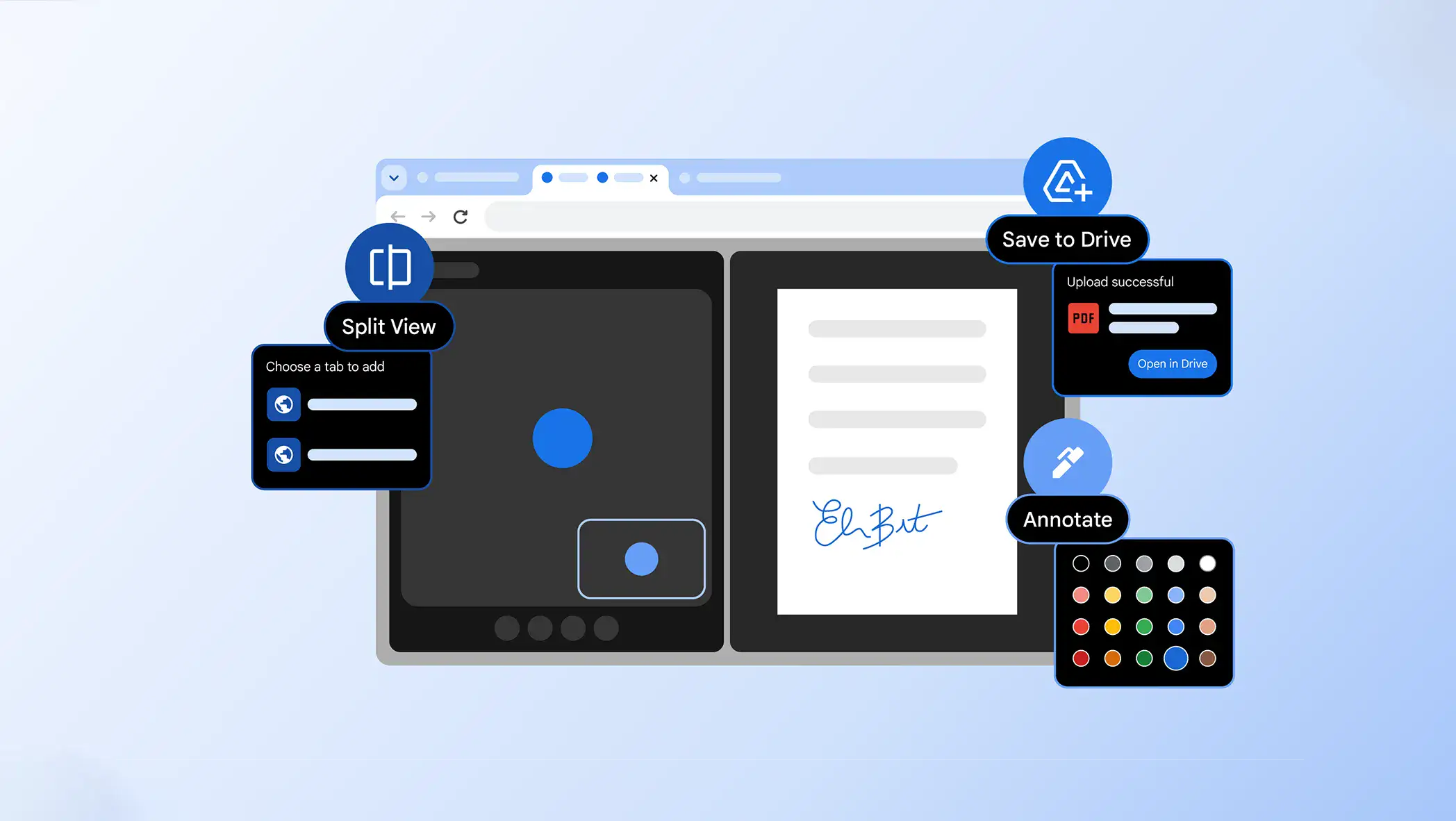 Google Chrome native split screen image 1