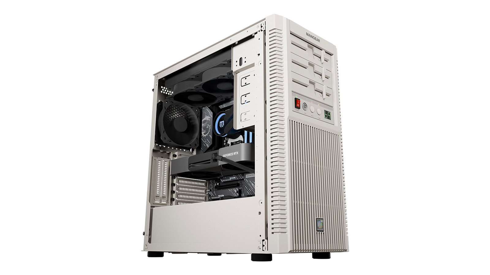 MAINGEAR heeft een gaming-pc uit de jaren 90 gebouwd met een RTX 5090 erin