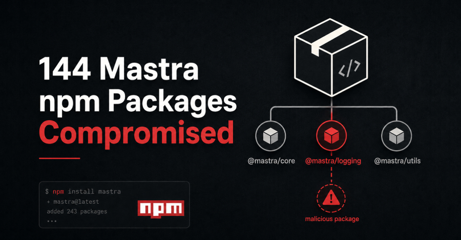 144 Mastra npm-pakketten gecompromitteerd via een gekaapt bijdrageraccount
