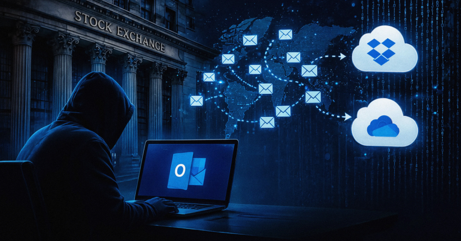 Hackers bespioneerden vijf maanden lang de Outlook-mailbox van een beursdirecteur