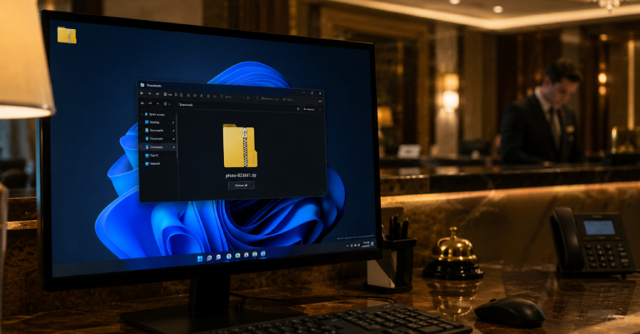 Microsoft waarschuwt voor Photo ZIP Phishing-campagne gericht op hotels met Node.js-implantaat