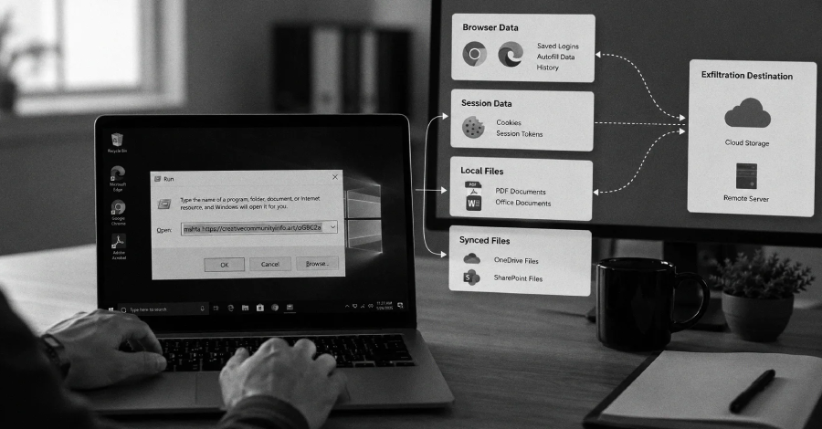 ACR Stealer gebruikt ClickFix Lures om browsertokens en Microsoft 365-bestanden te stelen