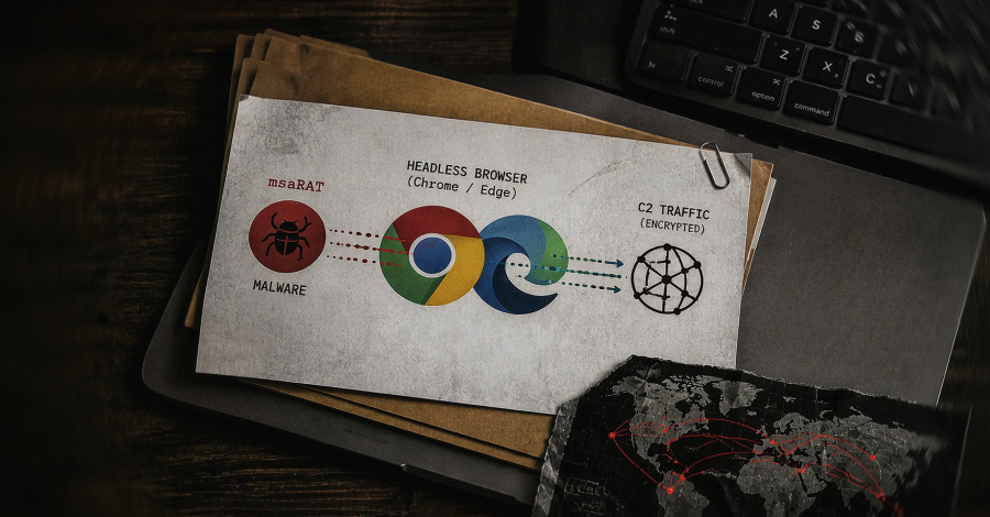 Chaos Ransomware gebruikt msaRAT om C2-verkeer door Headless Chrome en Edge te leiden