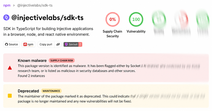 Injective Labs GitHub-compromis pusht portemonnee-sleutelstelende npm-pakketten