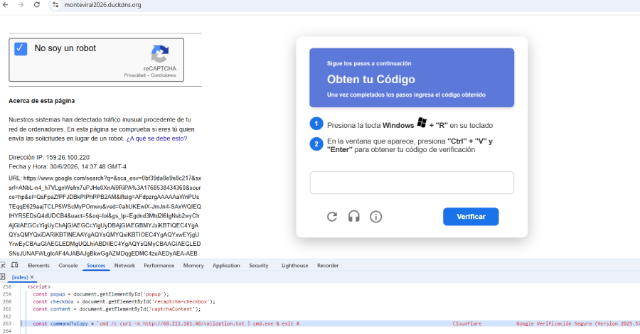 SCMBANKER-malware gebruikt ClickFix-lokmiddelen om Mexicaanse bankgebruikers te targeten