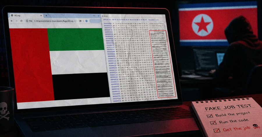 Valse coderingstests leveren op OtterCookie afgestemde malware op, verborgen in SVG-vlagafbeeldingen