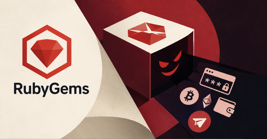 16 getypte RubyGems-pakketten stelen browserreferenties en crypto-portefeuilles