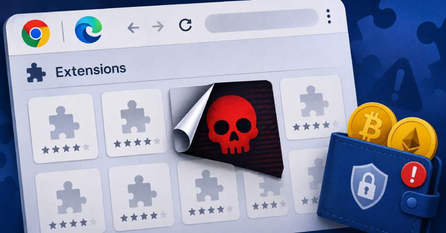 19 Chrome- en Edge-extensies gevonden met code voor het stelen van portemonnees en het leegmaken van cryptovaluta