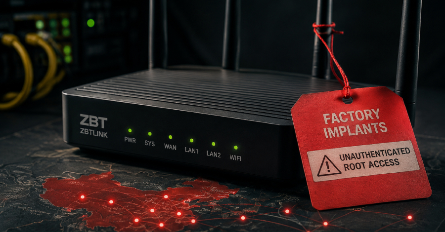 Door China gemaakte ZBT-routers worden geleverd met twee implantaten die niet-geverifieerde aanvallers root-toegang geven