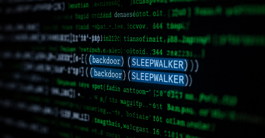 Nieuwe SLEEPWALKER-achterdeur wacht op één vervaardigd pakket en voert vervolgens zijn eigen bytecode uit